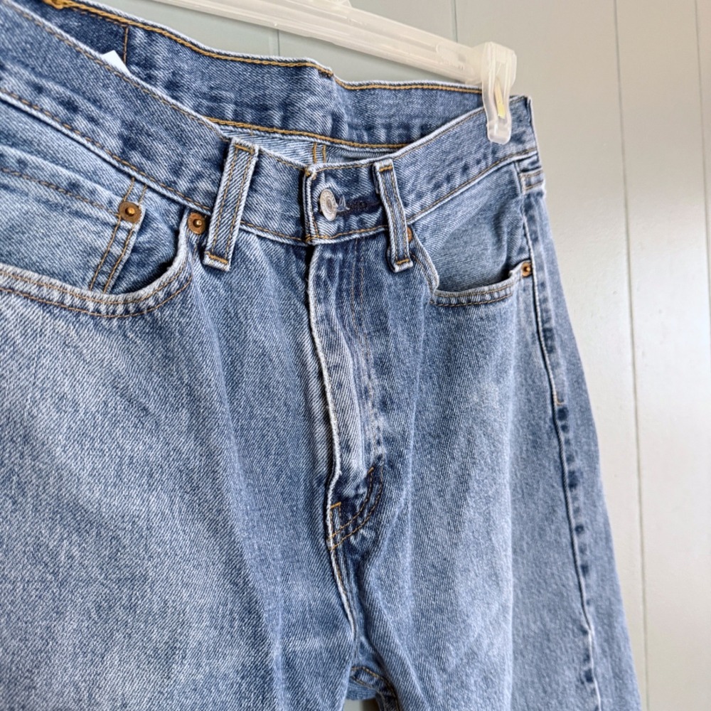 Levi's 505 Straight Leg Jeans Tag W31 L30 Hemmed 31x25 Zip Fly Mid Rise 2020 - Picture 8 of 11